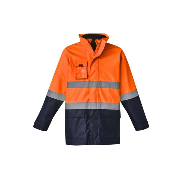 Mens Hi Vis Basic 4 In 1 Waterproof Jacket Thumbnail