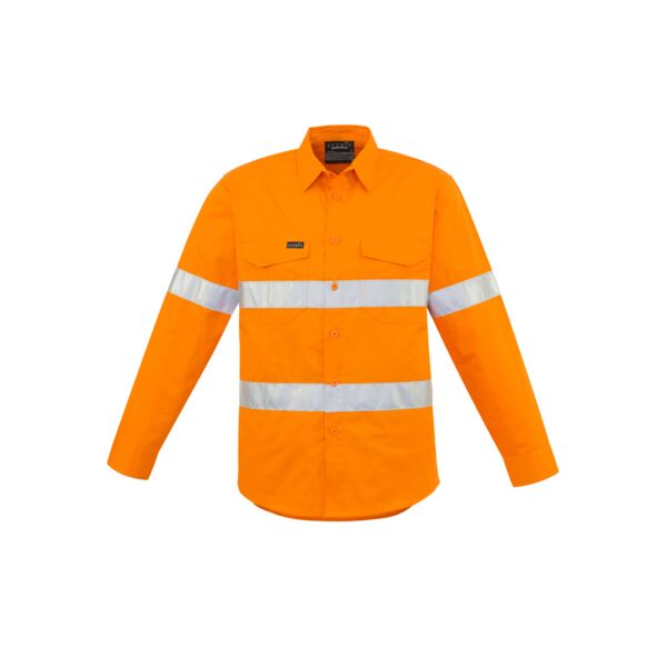 Mens Hi Vis Hoop Taped Long Sleeve Shirt Thumbnail