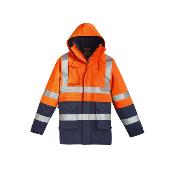 Mens Orange Flame Arc Rated Antistatic Waterproof Jacket Thumbnail