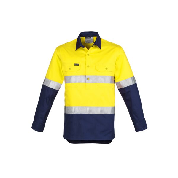 Mens Closed Front Long Sleeve Shirt - Hoop Taped Thumbnail