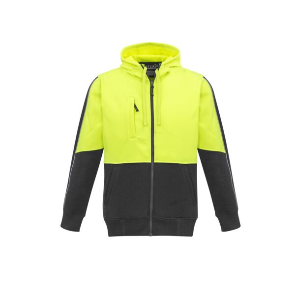 Unisex Hi Vis Full Zip Hoodie Thumbnail