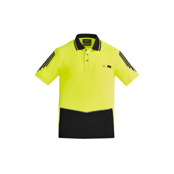 Mens Hi Vis Flux Short Sleeve Polo Thumbnail