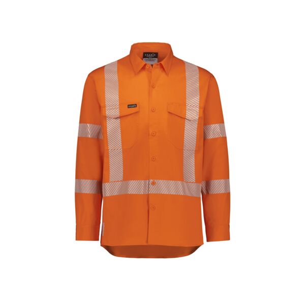 Mens Hi Vis X Back Shirt - Segmented Tape Thumbnail