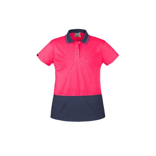 Womens Hi Vis Basic Short Sleeve Polo Thumbnail