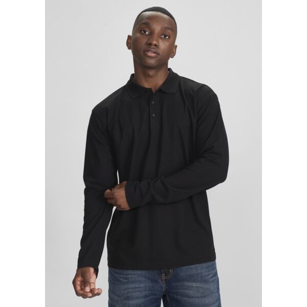 Mens Crew Long Sleeve Polo Thumbnail