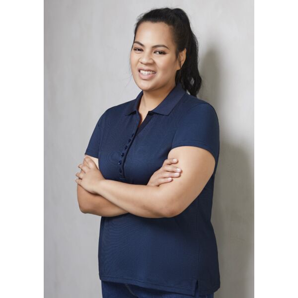 Womens Shadow Short Sleeve Polo Thumbnail